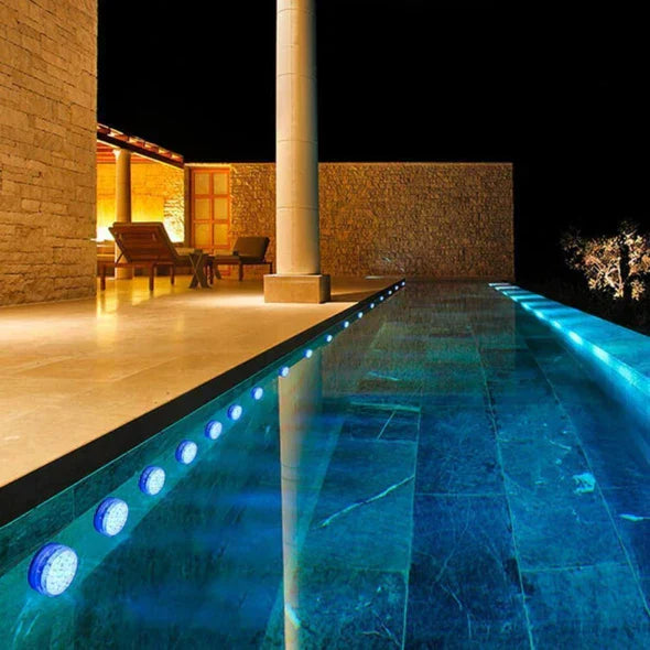 Lámparas de iluminación RGB para piscinas- Inalámbrico con control remoto