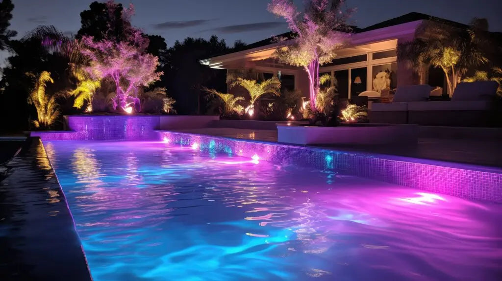 Lámparas de iluminación RGB para piscinas- Inalámbrico con control remoto