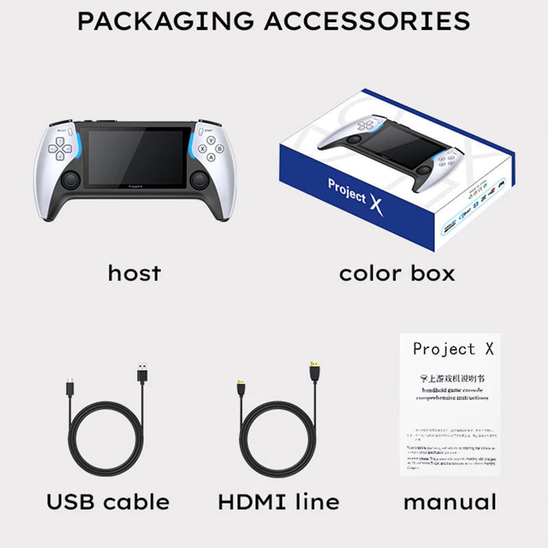 Consola Portátil Project X - Pantalla IPS + 10.000 Juegos